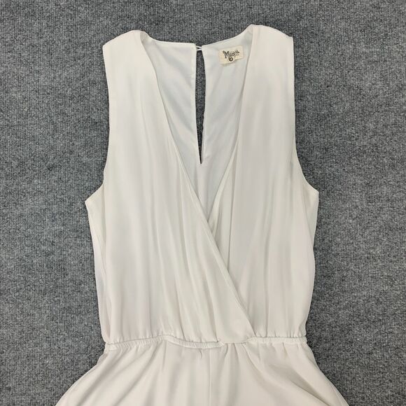 Show Me Your Mumu Riri Romper S Small Sleeveless Crossover Front Ruffle Hem Boho - Picture 5 of 12